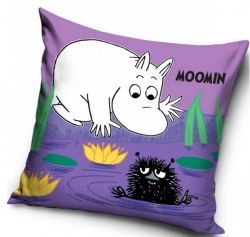 Polštářek s hrošíkem Moomin fialový