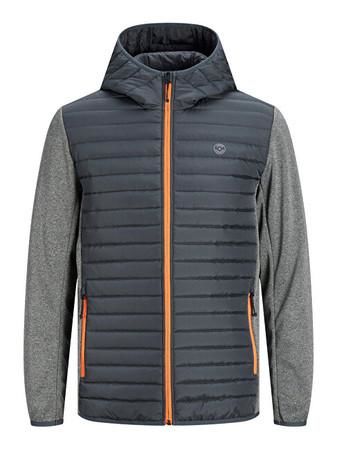 Jack&Jones Pánská bunda JJEMULTI 12182242 Grey Melange L