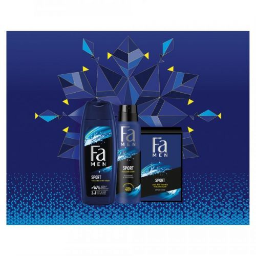 FA Dárkový balíček pro muže Sport sprchový gel, deodorant, voda po holení 250 ml + 150 ml + 100 ml