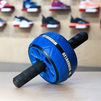 Workout Duální posilovací kolečko - modré WOR253