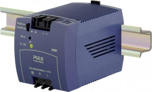 Spínaný síťový zdroj PULS MiniLine ML100.100 na DIN lištu, 24 V/DC, 4.2 A