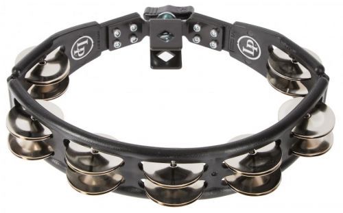 Latin Percussion Cyclops Tambourine Steel Jingles Black Mountable