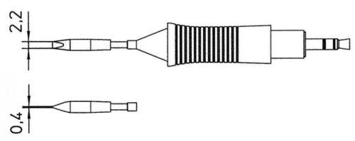 Pájecí hrot RT8, 2,2 mm