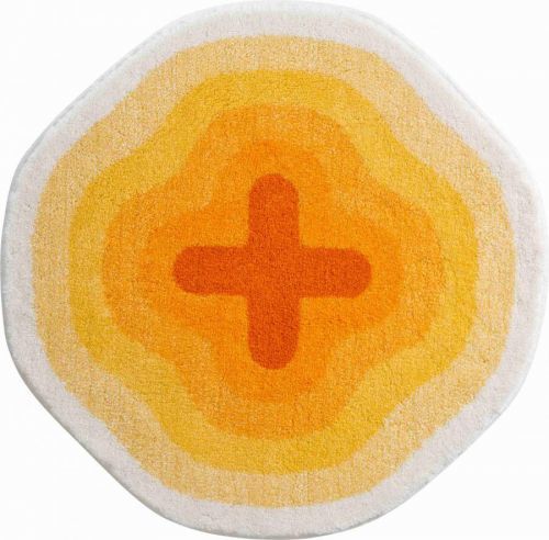 GRUND Koupelnová předložka KARIM 03 žlutá Rozměr: kruh 60 cm