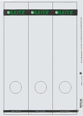 Leitz štítky složek 1687-00-85 39 x 285 mm papír šedá permanentní 75 ks