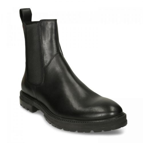 Černá pánská kožená obuv v Chelsea stylu