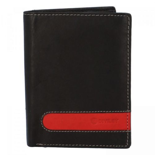 Pánská kožená peněženka černá - Diviley D1900 černá