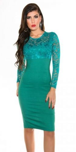 Dámské šaty 9111 - Koucla - S - zelená