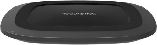 Bezdrátová indukční nabíječka RealPower 257638, Qi standard, černá