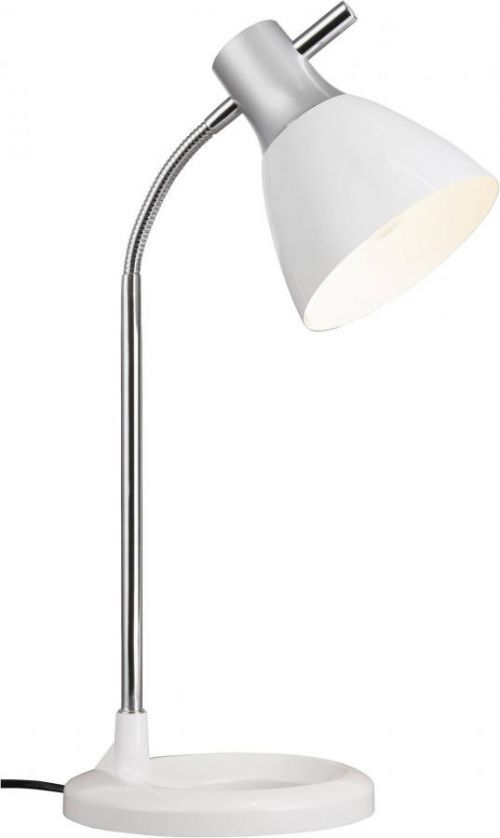 Stolní lampa úsporná žárovka E27 40 W Brilliant Jan 92762/05 bílá