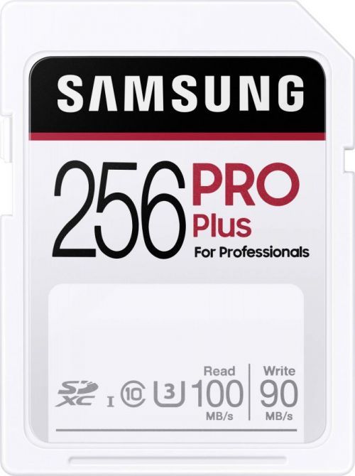 Paměťová karta SDXC, 256 GB, Samsung Pro Plus MB-SD256H/EU, UHS-I, vodotěsné, nárazuvzdorné