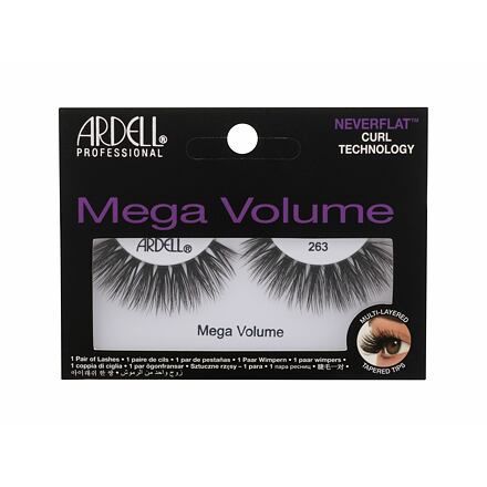 Ardell Mega Volume 263 umělé řasy s 3d efektem 1 ks odstín Black