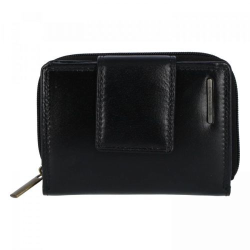 Malá a praktická dámská kožená peněženka Lili, černá