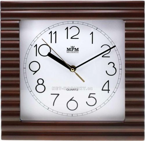 MPM Quality Nástěnné hodiny dřevo E07.2700.50