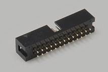 Kolíková lišta BKL Electronic Vlastnosti konektoru: s vysouvací páčkou 2604015, Rastr (rozteč): 2.54 mm, Počet pólů: 20, 100 ks