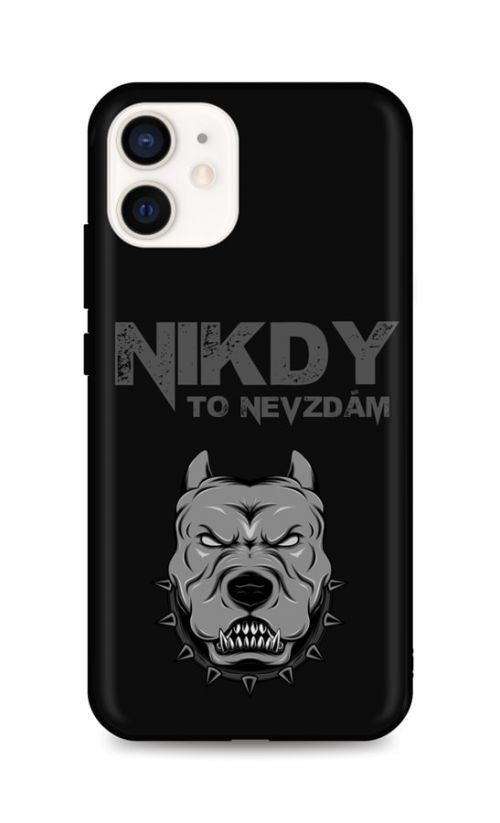 Kryt TopQ iPhone 12 silikon Nikdy to nevzdám 54250