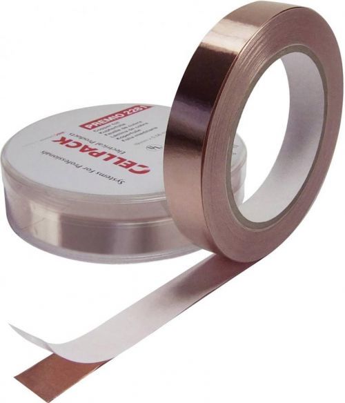 Měděná lepicí páska CellPack 223576, (d x š) 33 m x 19 mm, akryl, měděná, 33 m
