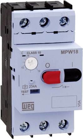 Ochranný spínač motoru WEG MPW18-3-D016, nastavitelný, 1.6 A, 1 ks