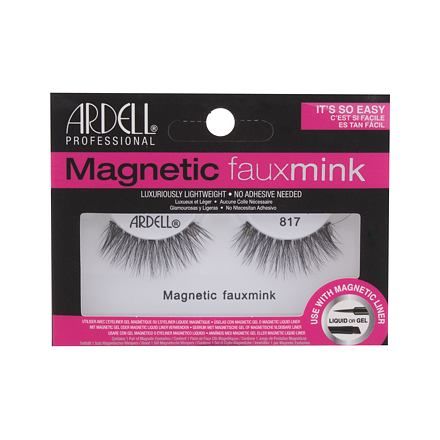 Ardell Magnetic Lashes Faux Mink 817 magnetické umělé řasy 1 ks odstín Black pro ženy
