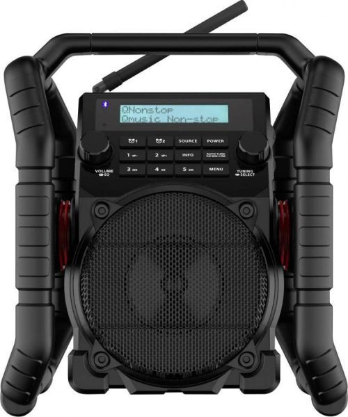 Odolné rádio PerfectPro UBOX500R, Bluetooth, AUX, USB, FM, černá