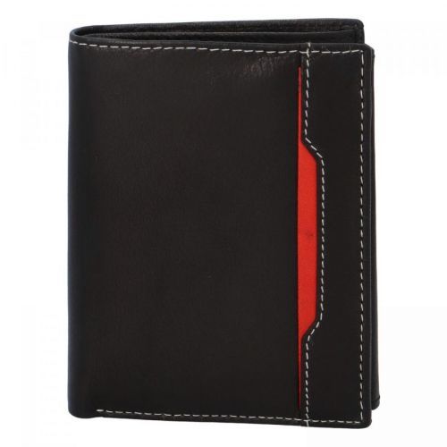 Pánská kožená peněženka černá - Diviley Rangan R černá