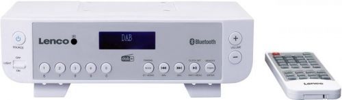 DAB+ kuchyňské rádio Lenco KCR-200WH, Bluetooth, FM, bílá