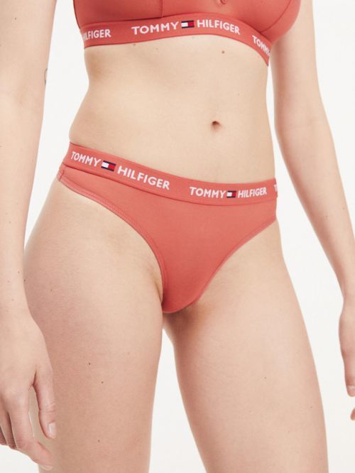 Tanga UW0UW01858-XAN červená - Tommy Hilfiger - XS - červená