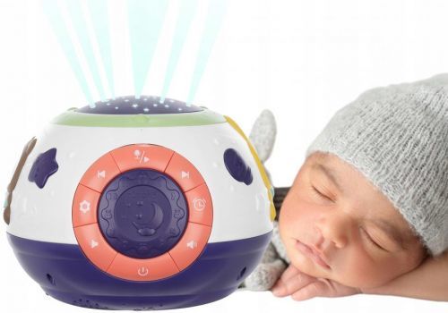 Hvězdný projektor, hudební box, noční LED lampa pro děti 3v1 MAXY - BR7398