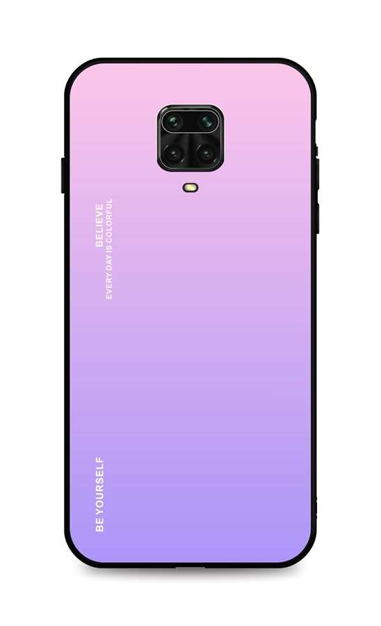 Kryt TopQ LUXURY Xiaomi Redmi Note 9 Pro pevný duhový růžový 50022