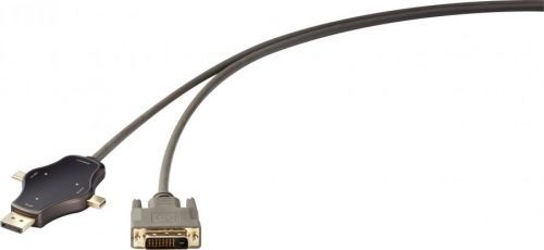 Kabelové sdílení kabel Renkforce RF-3909366, černá
