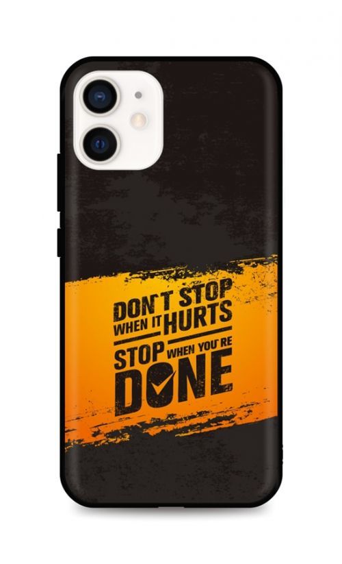 Kryt TopQ iPhone 12 mini silikon Don't Stop 54243