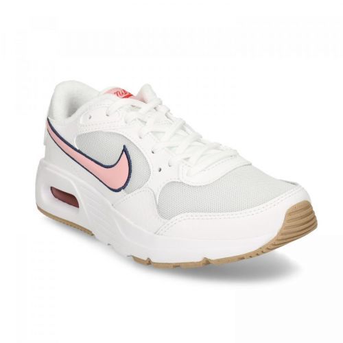 Bílé dětské sneakersky s růžovou fajfkou