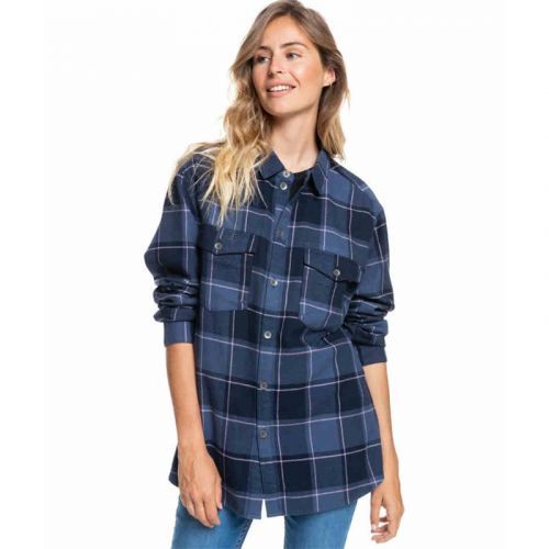 košile ROXY - Turn It Up Check Mood Indigo Plaid Party (BSP2) velikost: XS