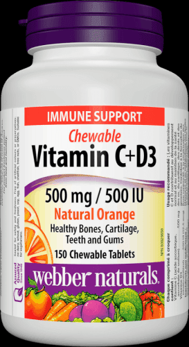 Webber naturals  C+D3 500 mg/500 IU 200 tbl natural orange