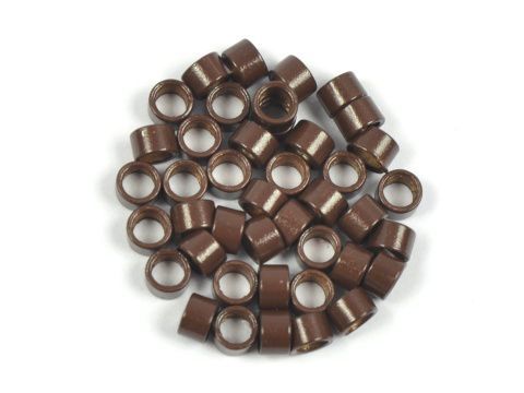 Kroužky micro ring 4,5 mm bez silikonu - hnědé Množství: 100 ks