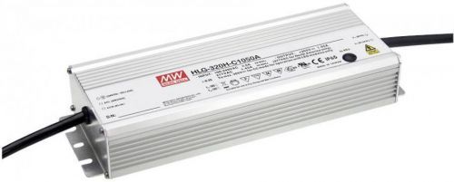 LED driver Mean Well HLG-320H-C1050A, 320.25 W (max), 525 - 1050 mA, 152 - 305 V/DC