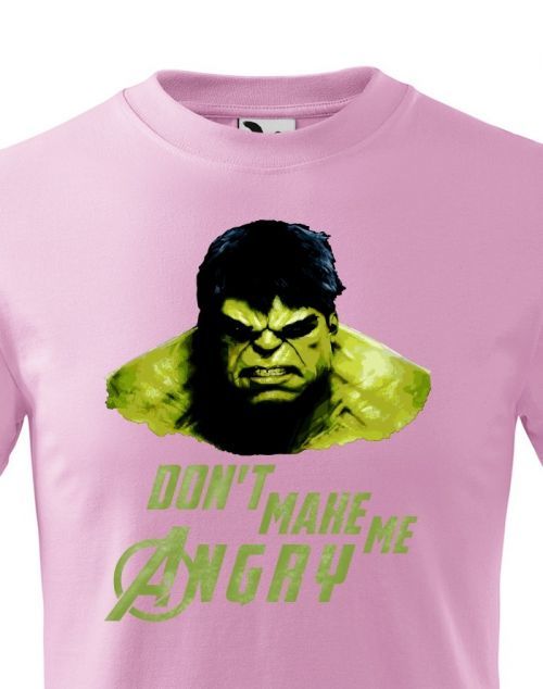 Dětské tričko Hulk 2 z týmu Avengers v celobarevné provedení