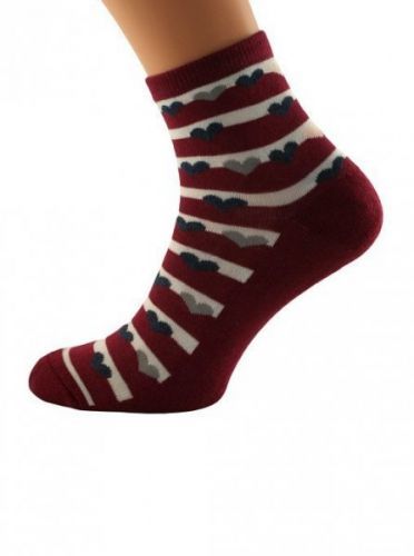 Bratex Women Vzory, polofroté 051 ponožky 39-41 růžová