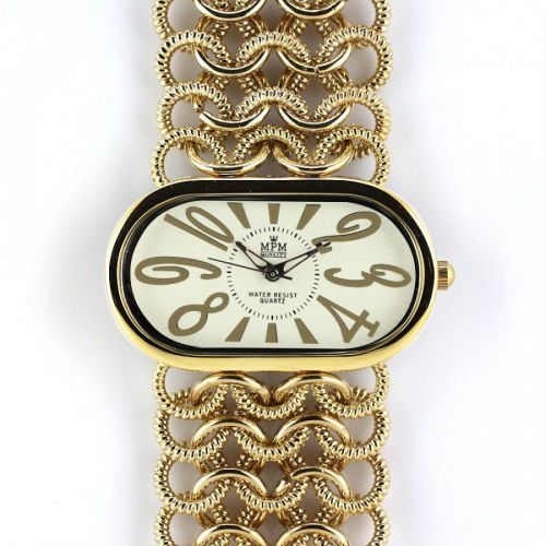 Elegantní dámské oválné hodinky s řetízkovým náramkem W02M.10482 W02M.10482.B
