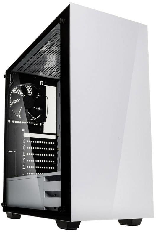 PC skříň midi tower Kolink STRONGHOLD WHITE, bílá, černá