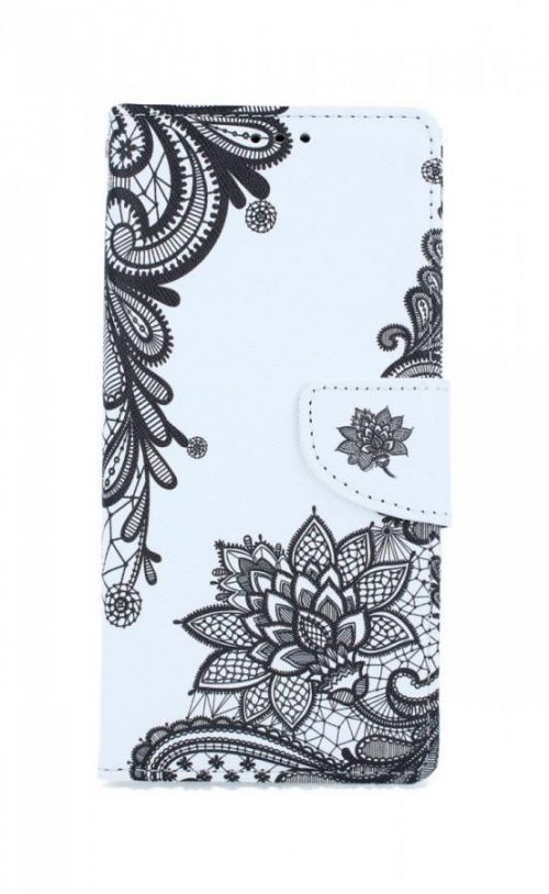 Pouzdro TopQ iPhone SE 2020 knížkové Vzor krajky 54683