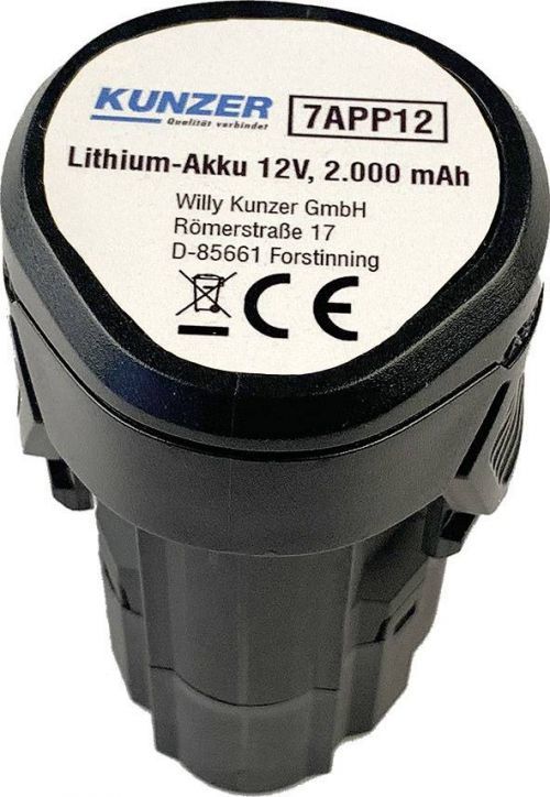 Náhradní akumulátor pro elektrické nářadí, Kunzer 7APP12, 12 V, 2 Ah, Li-Ion akumulátor