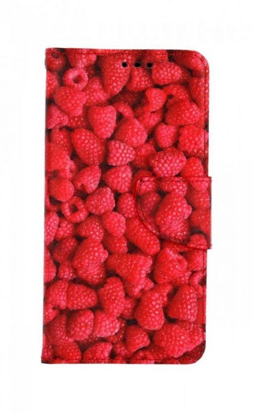 Pouzdro TopQ iPhone 11 knížkové Maliny 63753