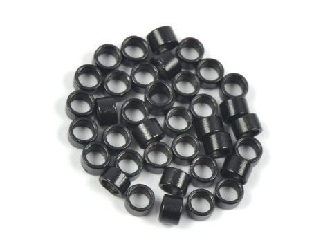 Kroužky micro ring 4,5 mm bez silikonu - černé Množství: 100 ks