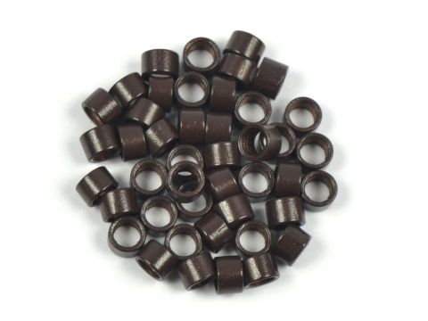 Kroužky micro ring 4,5 mm bez silikonu - tmavě hnědé Množství: 100 ks