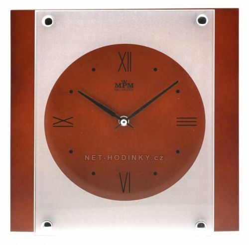 MPM Quality  Pěkné dřevěné nástěnné hodiny E07.2706.53, E07.2706.54 z kvalitních materiálů E07.2706.53