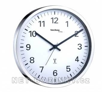 Technoline Rádiem řízené hodiny kulaté WS8950WB.5.7 stříbrná barva rádiem řízený čas SKLADEM