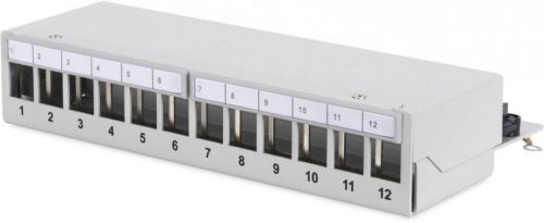 Síťový patch panel Digitus DN-93706, 12 portů, nevybavený, 1 U