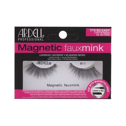 Ardell Magnetic Lashes Faux Mink 811 magnetické umělé řasy 1 ks odstín Black pro ženy