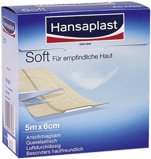 1009284 Náplastě Hansaplast 5 m x 6 cm